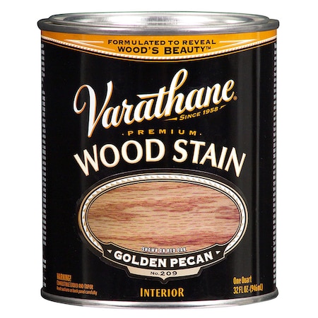 Rust-Oleum 1 Qt Golden Pecan Varathane Oil-Based Interior Wood Stain 211710H